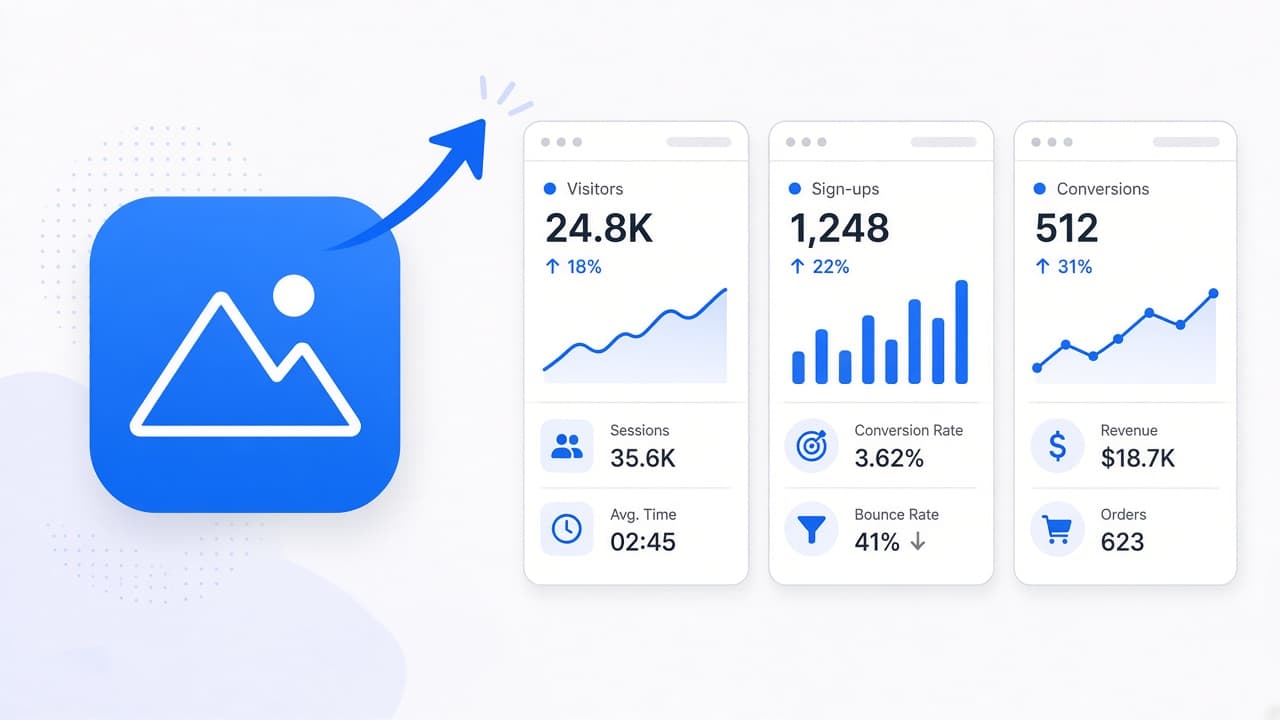Screenshots e icono para subir la conversión ASO