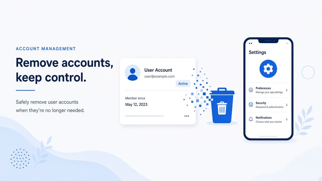 Eliminación de cuenta y datos en Google Play